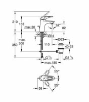 GROHE EUROSTYLE MONOMANDO LAVABO